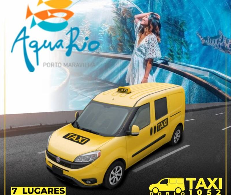 Já pensou em um Taxi Doblo 7 lugares pra te levar ao AquaRio?