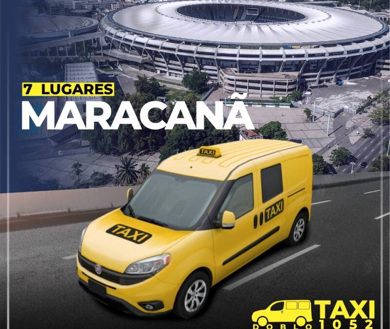 Procurando um Taxi Doblo 7 lugares pra levar você e seus amigos ao maracanã?